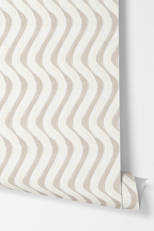 Wavy Stripe Wallpaper - Design No. Five